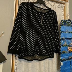 Black Polka Dot Sweater